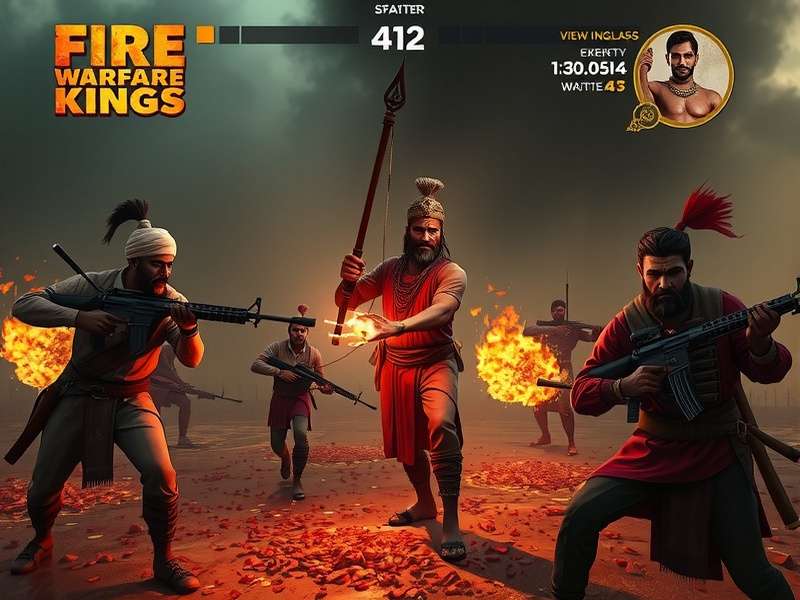 Fire Warfare Kings battle gameplay